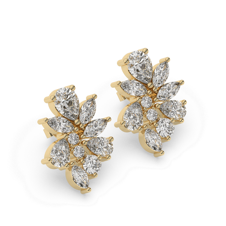 Bride Earrings - White Topaz Gemstones