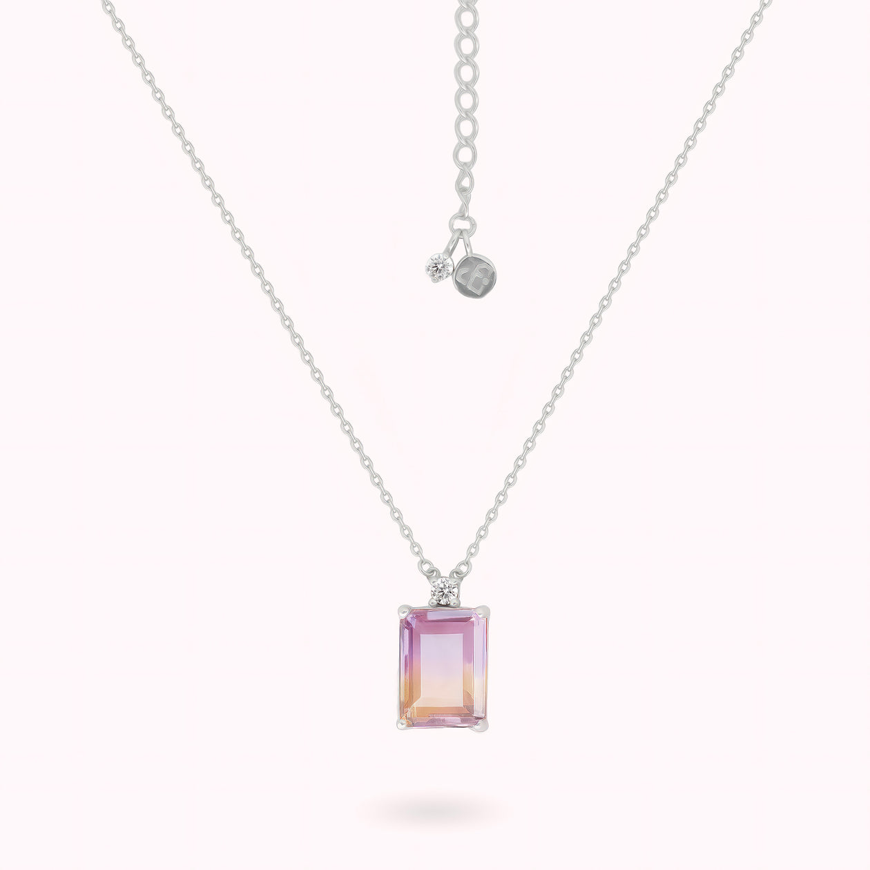 Discover This Magical Ametrine Gemstone Necklace - Silver Gold Vermeil